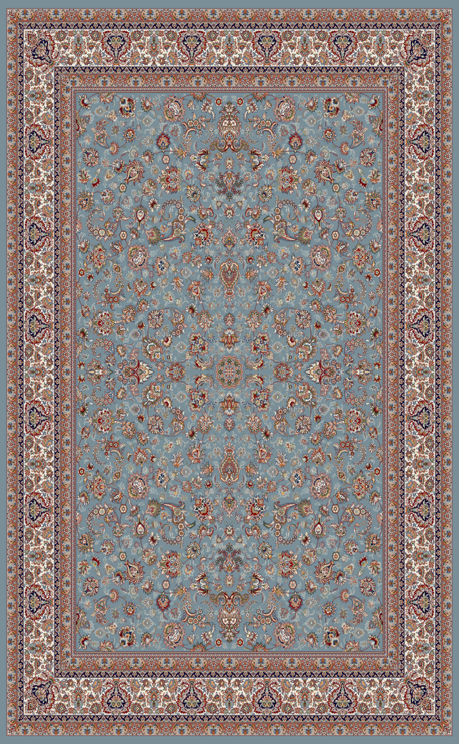 فرش 700 شانه طرح افشان